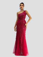 Butterfly Off Shoulder Sequin Mermaid Dress